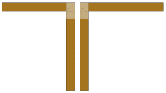 A close-up of a wooden frame