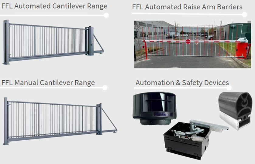 Types of products covered by our DHF certificate. This includes our cantilever range, automation and safety devices, and automatic raise arm barriers