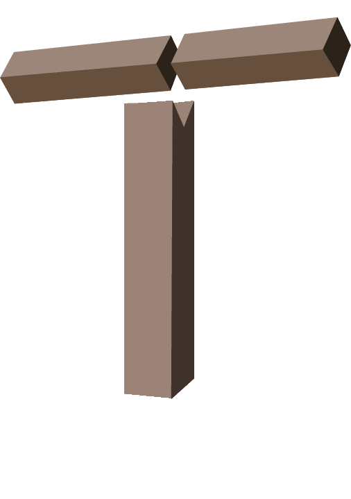 Timber knee railing posts