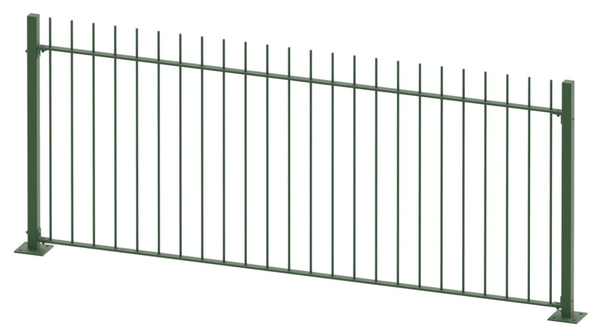 Vertical bar railing
