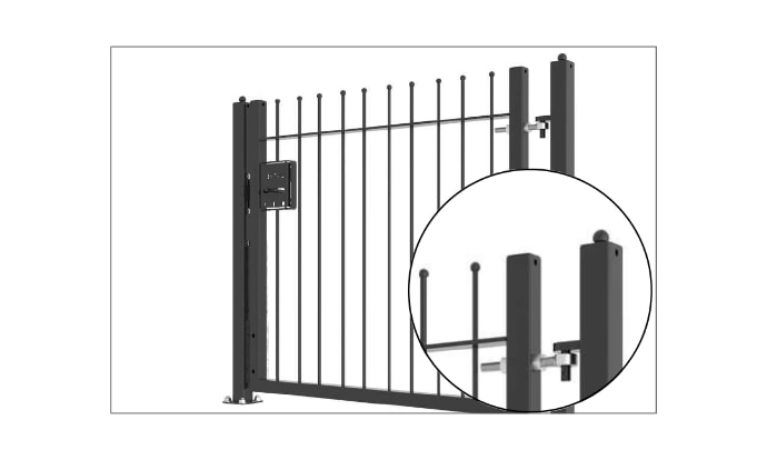 FlexiRail® Ball Top gate