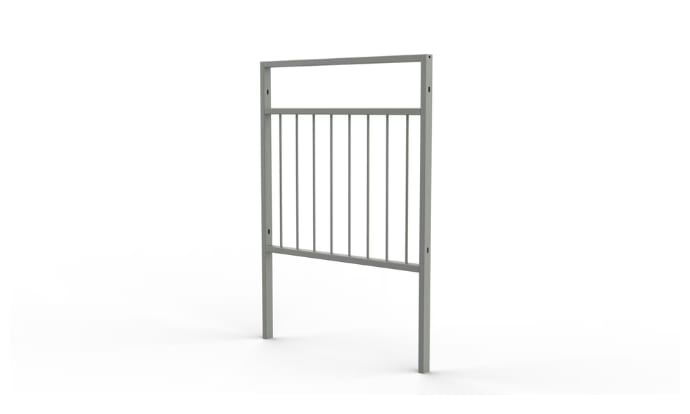 Guardrail with sight top