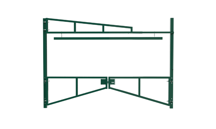 High-level swing arm barrier
