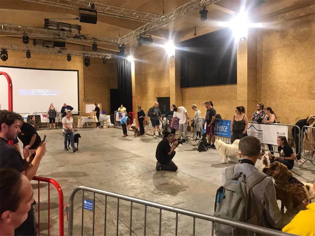 Crowd Control Barriers in use at a Dog Show