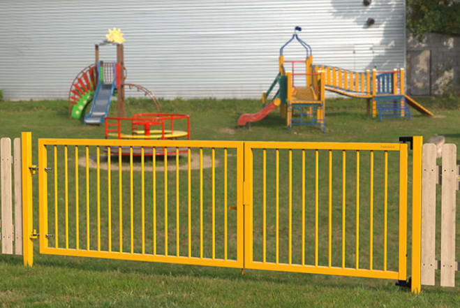Yellow Play Secure gate
