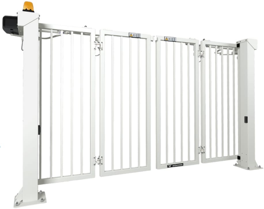 Automated bi-fold gate