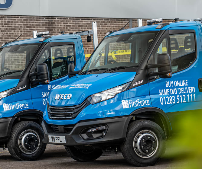 First Fence fleet of vans