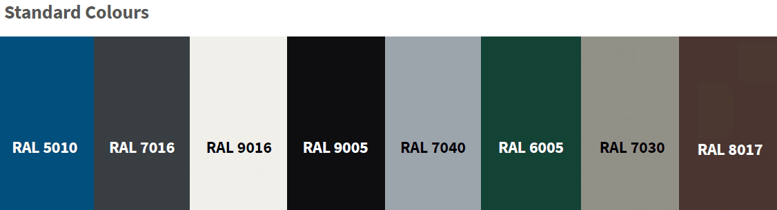 RAL Colour chart