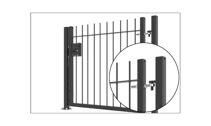 FlexiRail® Vertical Bar gate