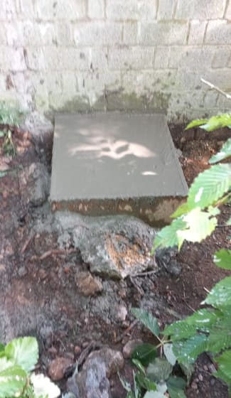 Concrete pad