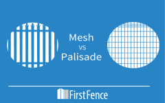 Palisade Fencing vs Mesh Fencing 