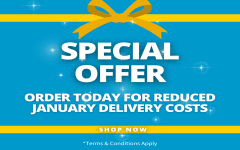 Get up to 50% off your January delivery cost!