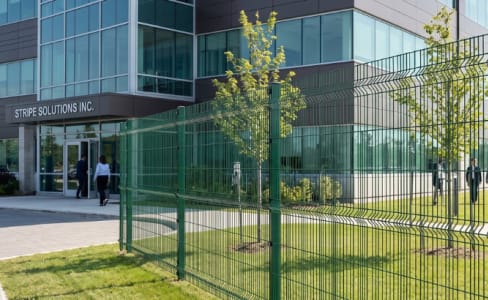 Stripe Mesh Fencing