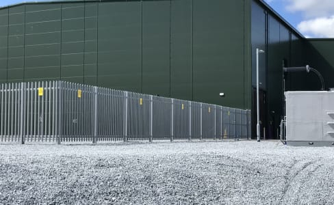GRP Non-Conductive Palisade Fencing 