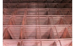 Bright Copper Washed Wire Mesh Panels