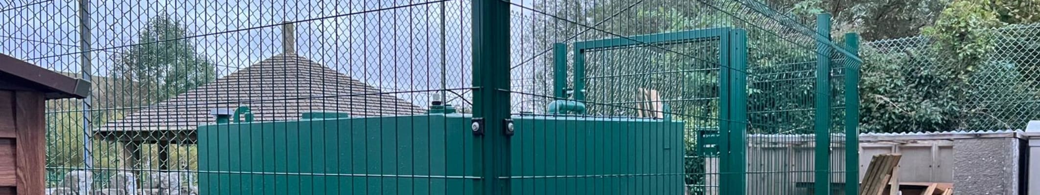 School Oil Tanks Fenced for Safety