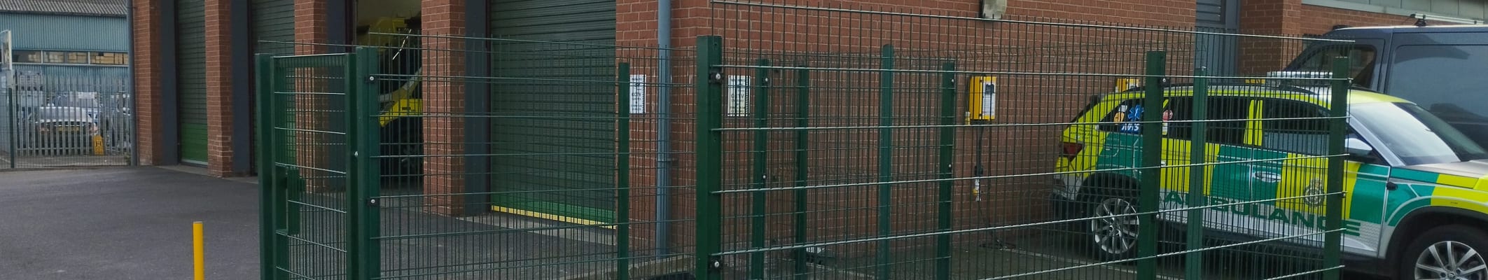Security Fencing at Yorkshire NHS Ambulance Service