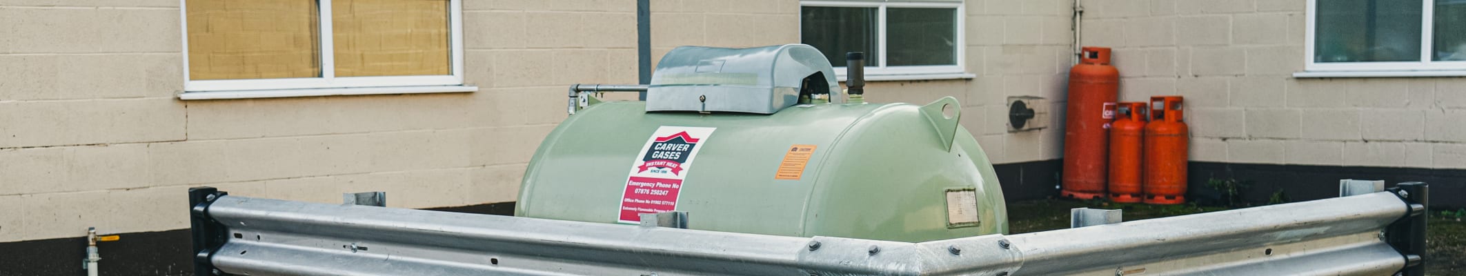 Safety Barriers around Gas Tank