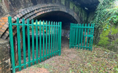 Security Fencing and Gates Under Bridge 