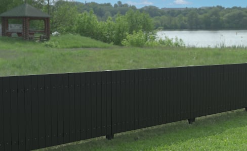 Recycled Plastic Closed Board Fencing