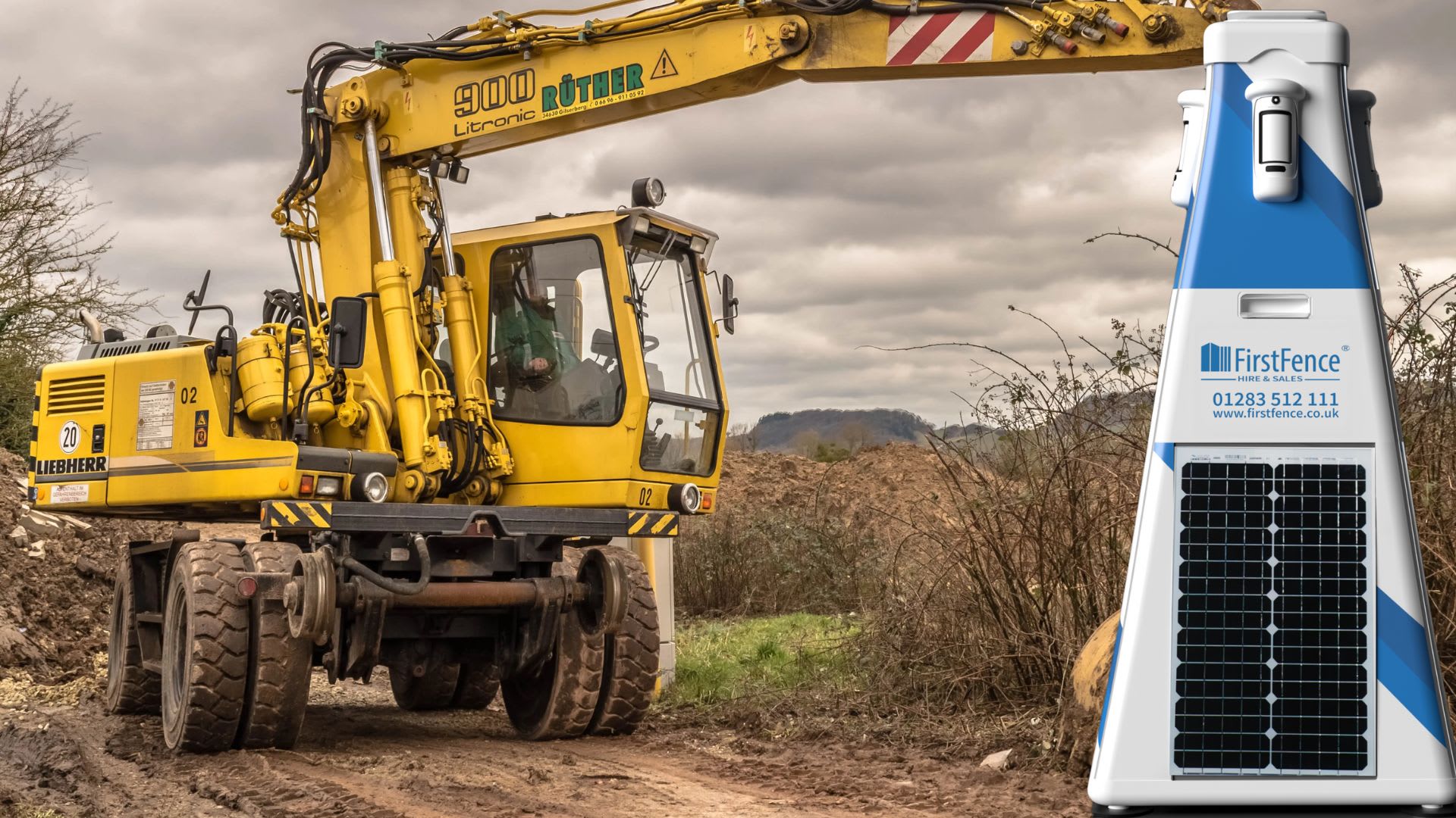 RapiDetect system protecting a construction site. 