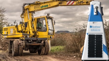RapiDetect system protecting a construction site.