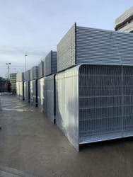 Large amount of stock of temporary fencing