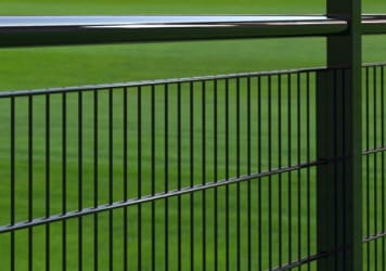 SpectaRail Spectator Railings Around a Sports Pitch