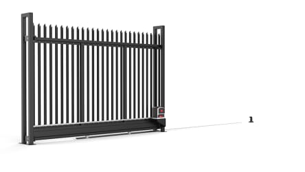 Palisade tracked cantilever gate