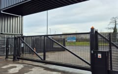 Automated Cantilever Gate around Storage Facility