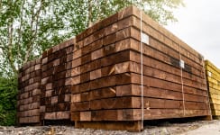 Brown Treated Railway Sleepers