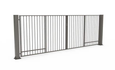 Swing Gates Prepped For Automation