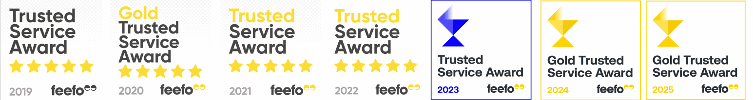 Trusted Service Award Badges