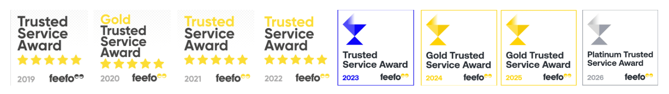 Trusted Service Award Badges