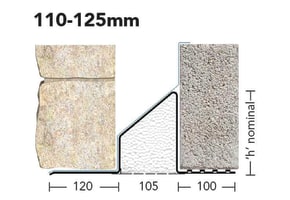 S/K-110 WOL - Standard Load Cavity Wall Lintel - Wide Outer Leaf 