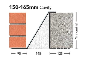 CFS/K-150 WIL - Extra Heavy Duty Load Cavity Wall Lintel - Wide Inner Leaf