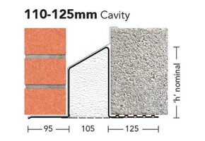 HD/K-110 WIL - Heavy Duty Load Cavity Wall Lintel - Wide Inner Leaf 