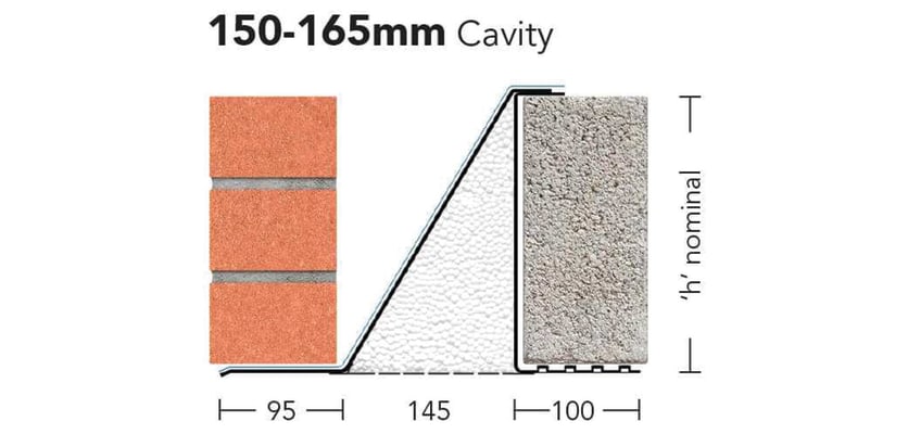 CFS/K-150 - Extra Heavy Duty Load Bearing Cavity Wall Lintel