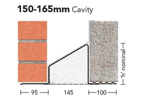 S/K-150 - Standard Load Bearing Cavity Wall Lintel 