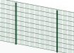 Full panel view of the green 1.2 metre high 868 twin mesh fencing 