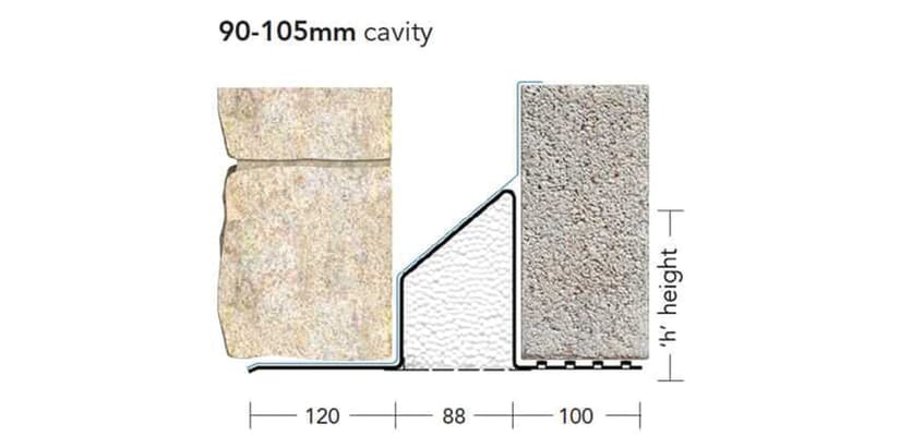 S/K-90 WOL - Standard Load Bearing Cavity Wall Lintel - Wide Outer Leaf
