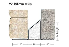 S/K-90 WOL - Standard Load Bearing Cavity Wall Lintel - Wide Outer Leaf