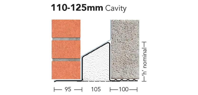 S/K-110 - Standard Load Bearing Cavity Wall Lintel 