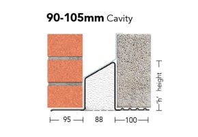 S/K-90 - Standard Load Lintel For Cavity Walls