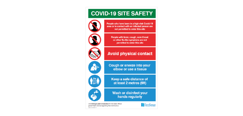 6 Box Design - COVID-19 Safety Sign 