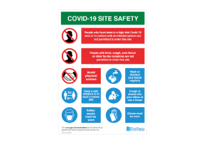 8 Box Design Site Safety Signs- COVID-19