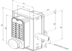 Single Sided Digital Lock Dimensions 