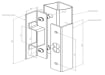 Secure Keep on Post Technical Drawing 