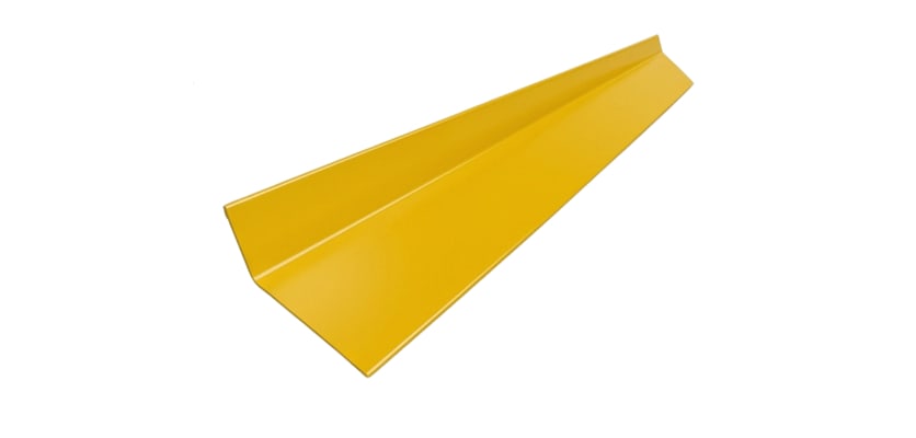Yellow steel hoarding skirt