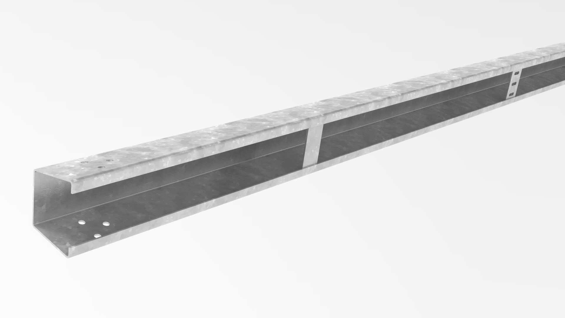 Open Box Beam 4.8m - Galvanised | First Fence Ltd